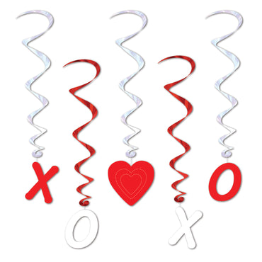 Valentine Whirls 3ft 25cm - Party Savers
