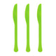 Lime Green Plastic Knife 20pk - Party Savers