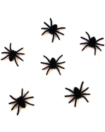 Fuzzy Hairy Spiders Favors 6pk - Party Savers
