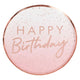 Mix It Up Happy Birthday Rose Gold Plate 24cm 8pk