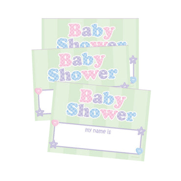 Baby Shower Name Tags 16pk - Party Savers