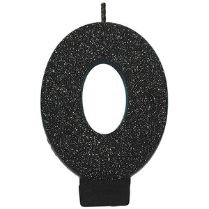 Number 1 Glitter Black - Party Savers