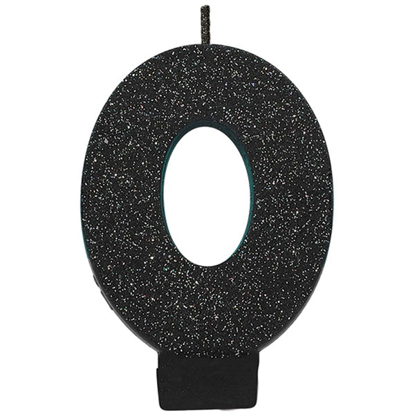 Number 1 Glitter Black - Party Savers