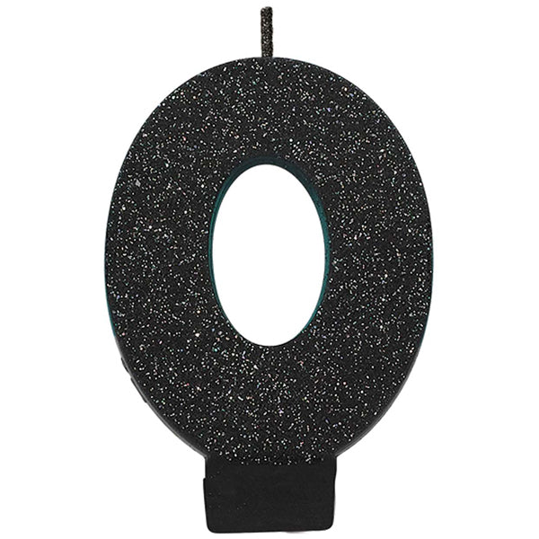 Number 3 Glitter Black - Party Savers
