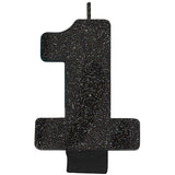 Number 5 Glitter Black - Party Savers