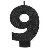 Number 2 Glitter Black - Party Savers