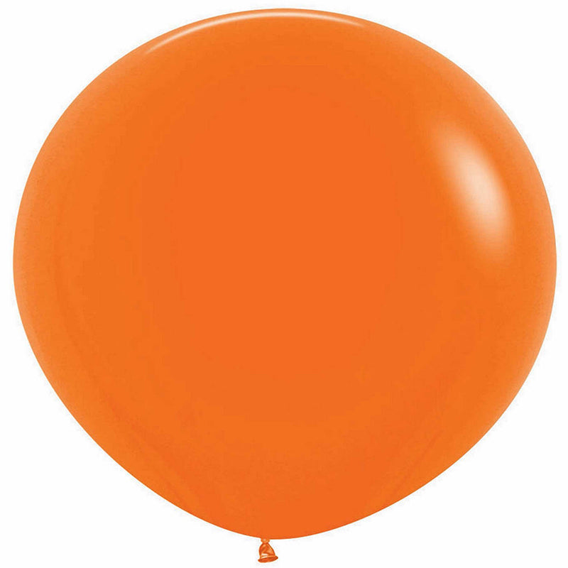 Orange Latex Balloons 90cm 2pk - Party Savers