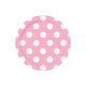 Pastel Pink Dots Plates 18cm 8pk - Party Savers