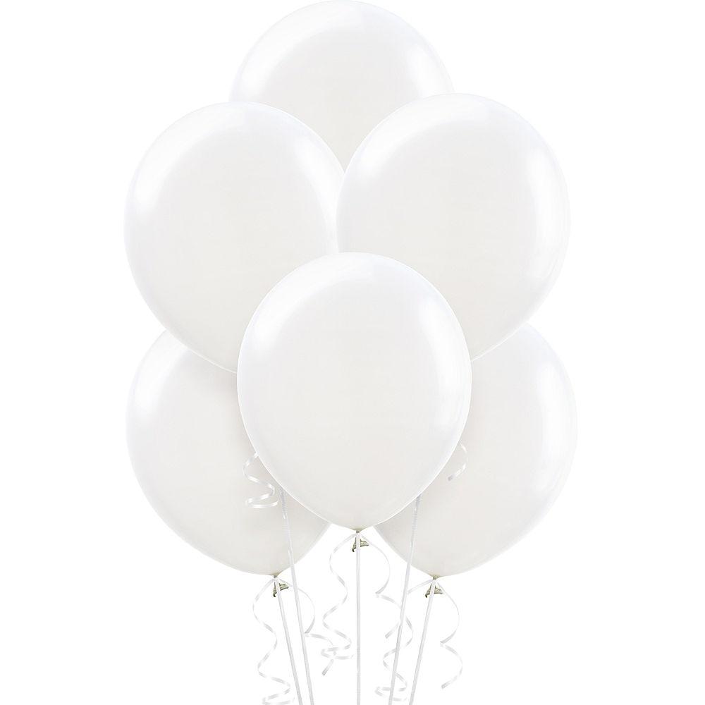 White Premium Latex Balloons 30cm 25pk