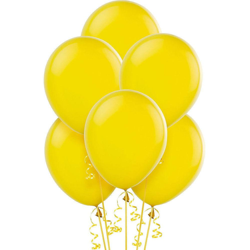 Yellow Premium Latex Balloons 30cm 25pk
