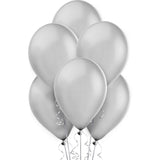 Silver Premium Latex Balloons 30cm 25pk