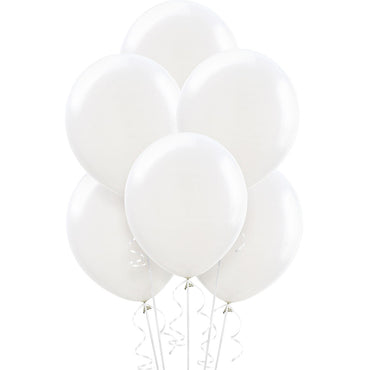 White Premium Latex Balloons 30cm 25pk
