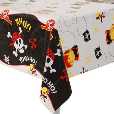 Pirate Fun Plastic Tablecover 137cm x 213cm - Party Savers