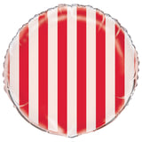 Yellow Stripes Foil Balloon 45cm - Party Savers