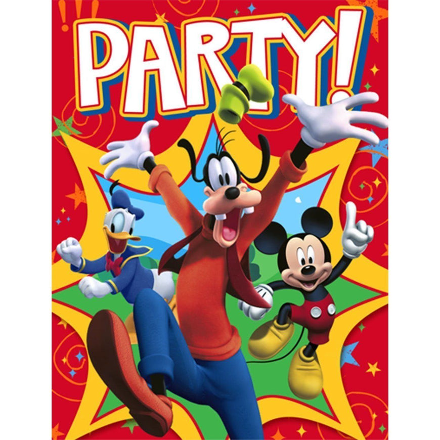 Mickey Mouse Invitations 8pk - Party Savers