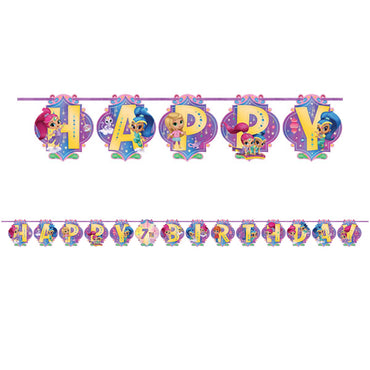 Shimmer and Shine Letter Ribbon Banner 3.2m x 25cm - Party Savers