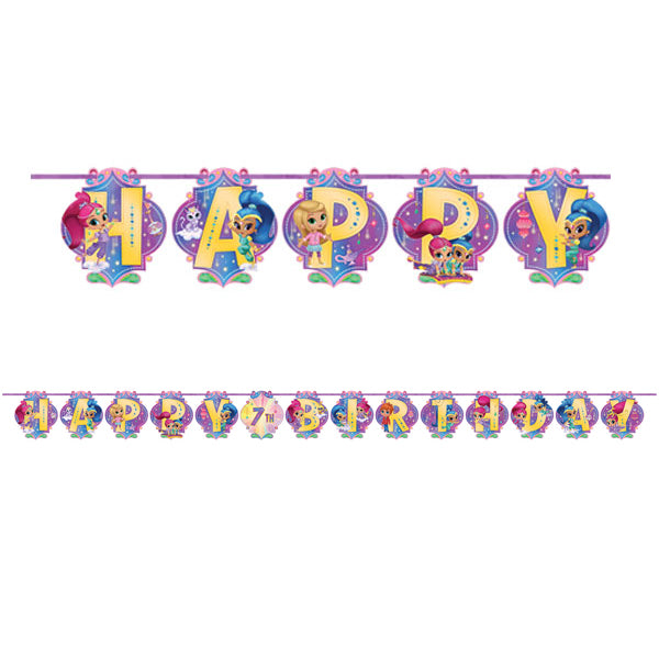 Shimmer and Shine Letter Ribbon Banner 3.2m x 25cm - Party Savers