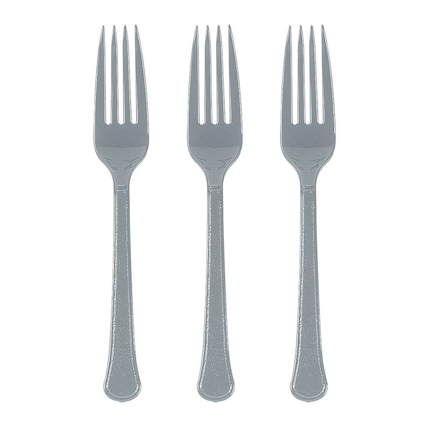 White Plastic Fork 20pk - Party Savers