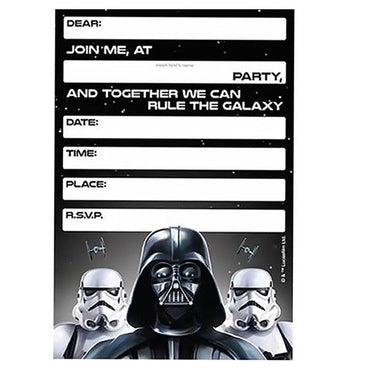 Star Wars Classic Invitations 8pk - Party Savers