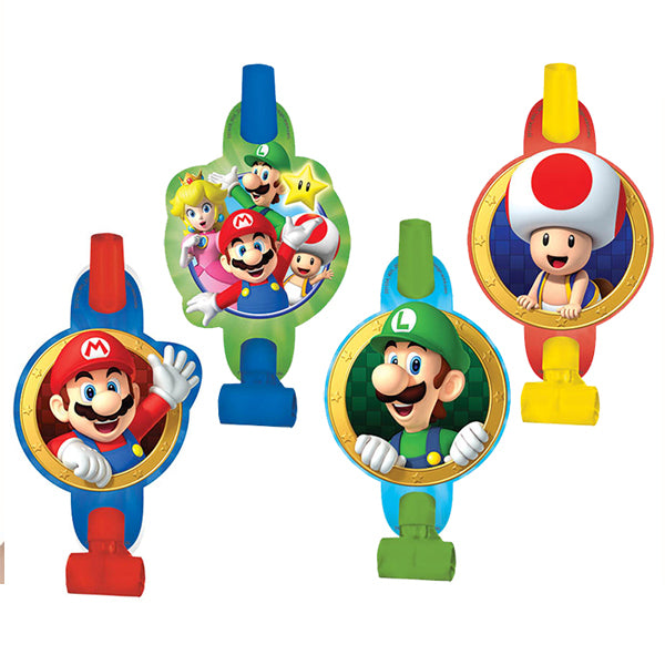 Super Mario Brothers Blowouts 8pk - Party Savers