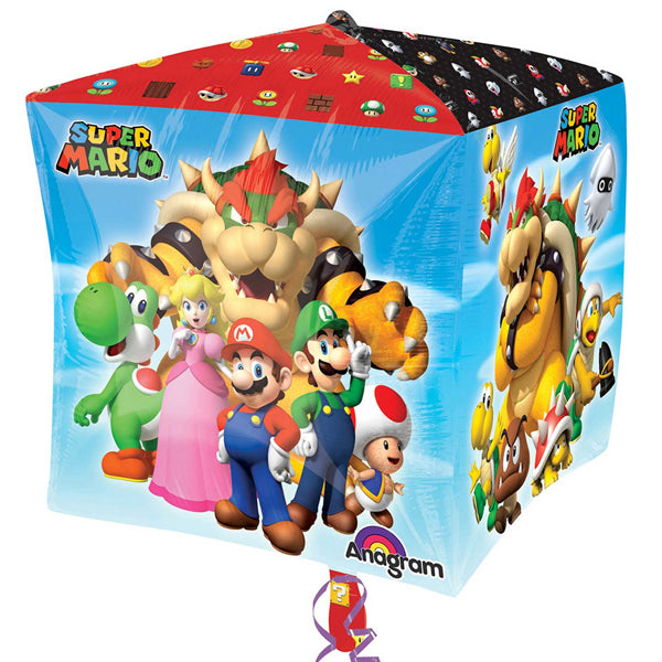 Super Mario Brothers Cubez Balloon 38cm x 38cm - Party Savers