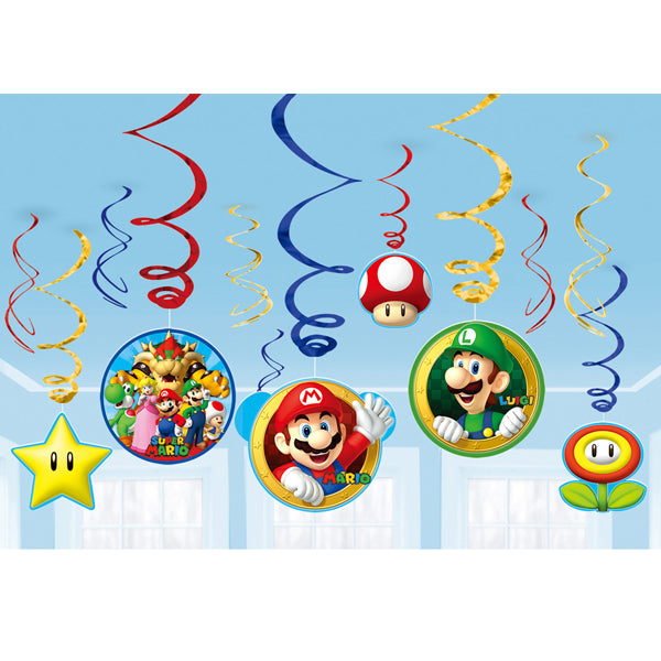 Super Mario Birthday Party Postcard Invitations, 8-pk