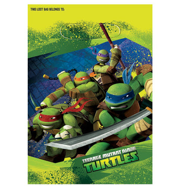 Teenage Mutant Ninja Turtles Plastic Loot Bags 8pk - Party Savers