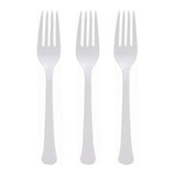 Green Plastic Fork 20pk - Party Savers