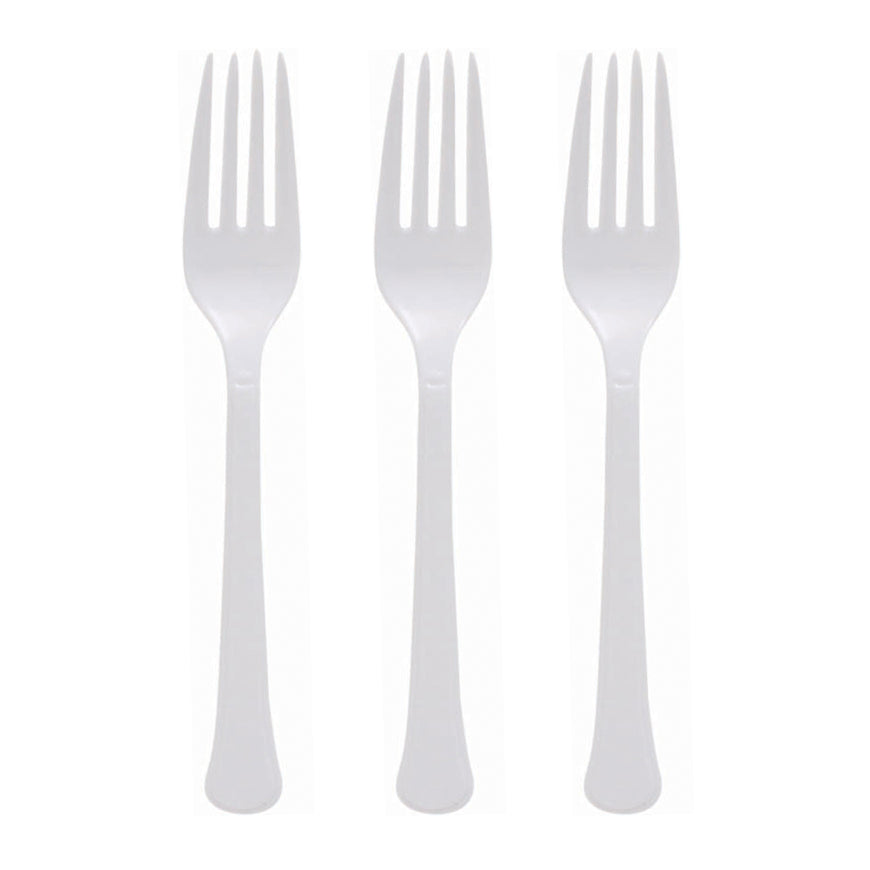 Green Plastic Fork 20pk - Party Savers
