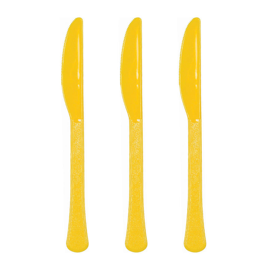 Gold Plastic Knife 20pk - Party Savers