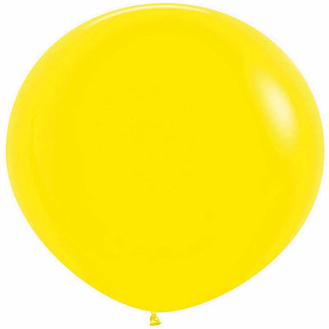 Yellow Latex Balloons 90cm 2pk - Party Savers